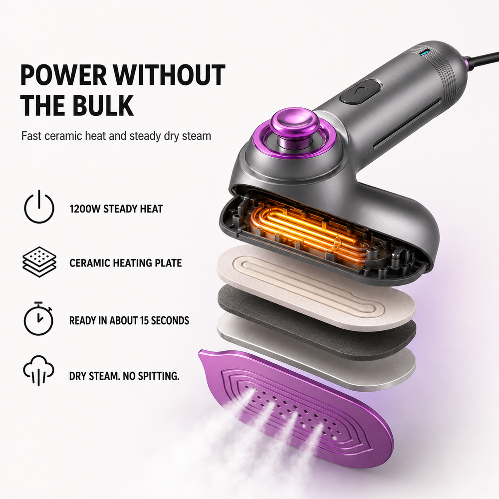 SteamGlide cool mist grooming